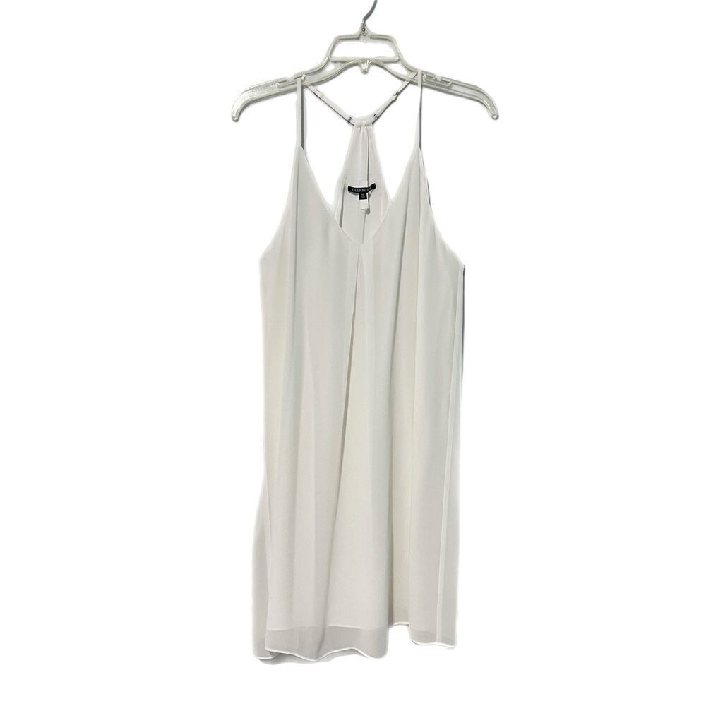 Gianni Bini Ethereal Beach Bride Halter Dress Medium White Fairy Resort Wear